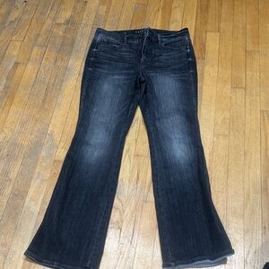 White House Black Market Black Flare Jeans